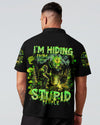 I'M HIDING FROM STUPID PEOPLE BIGFOOT ALL OVER PRINT - TLNT2802251