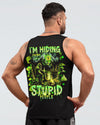I'M HIDING FROM STUPID PEOPLE BIGFOOT ALL OVER PRINT - TLNT2802251