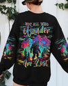 NOT ALL WHO WANDER ARE LOST BIGFOOT COLORFUL ALL OVER PRINT - TLNT2810241