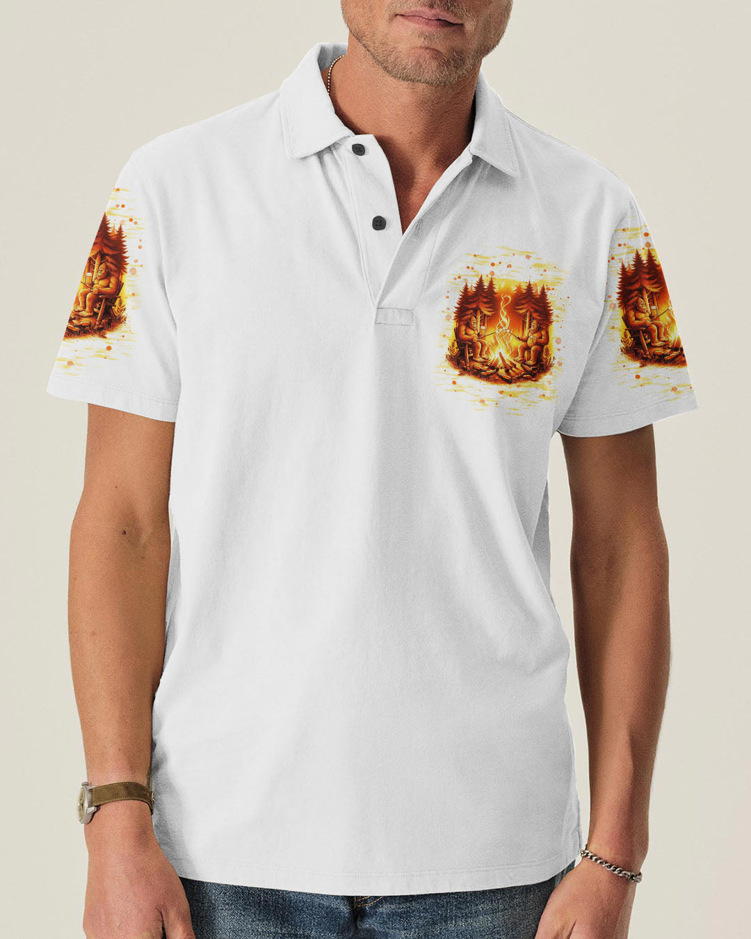 MAKING MEMORIES ONE CAMPFIRE AT A TIME BIGFOOT ALL OVER PRINT - TLNT2911251