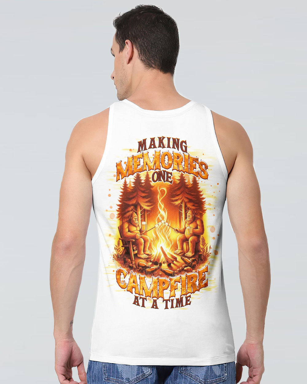 MAKING MEMORIES ONE CAMPFIRE AT A TIME BIGFOOT ALL OVER PRINT - TLNT2911251
