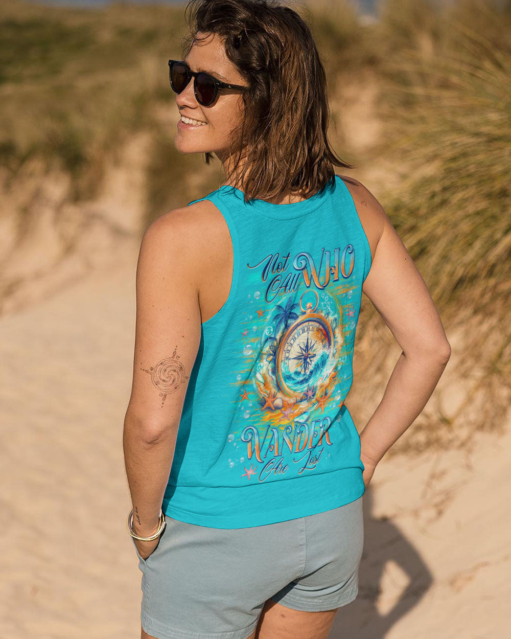 NOT ALL WHO WANDER ARE LOST COMPASS ALL OVER PRINT - TLNZ0104254