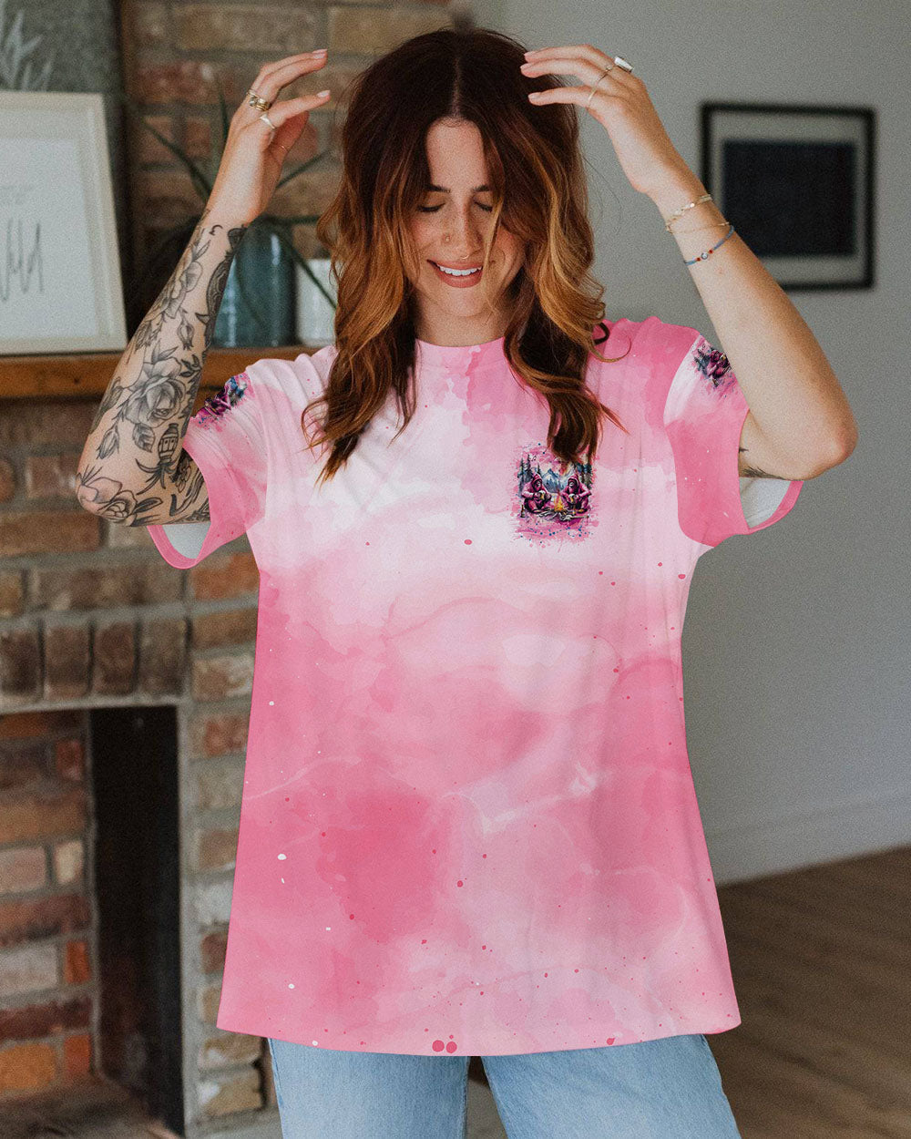 MAKING MEMORIES ONE CAMPFIRE AT A TIME BIGFOOT  ALL OVER PRINT - TLNZ0111244