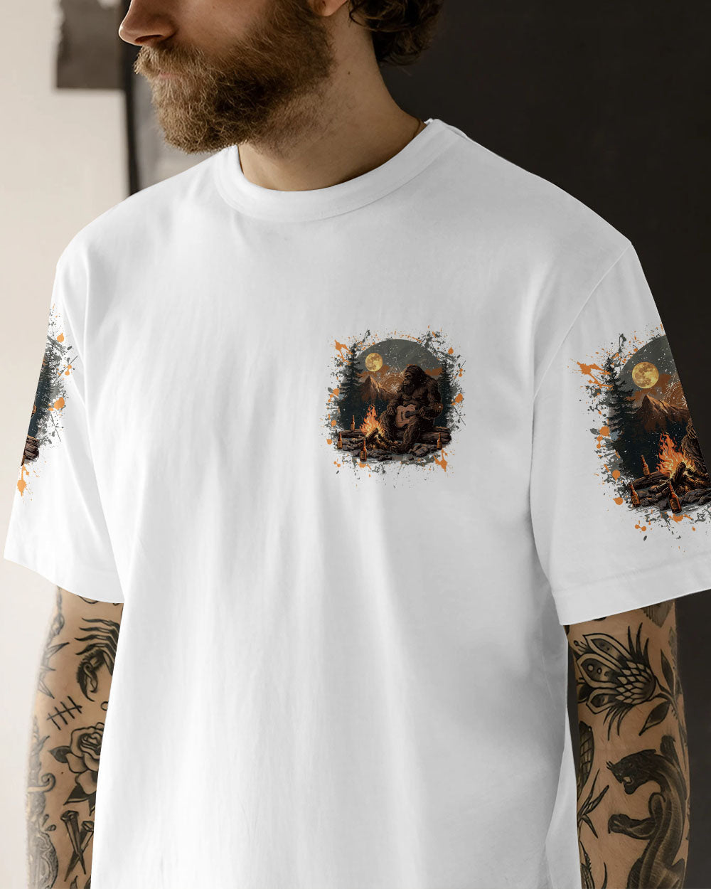 WHAT HAPPENS AT THE CAMPGROUND BIGFOOT ALL OVER PRINT  - TLNZ0312244