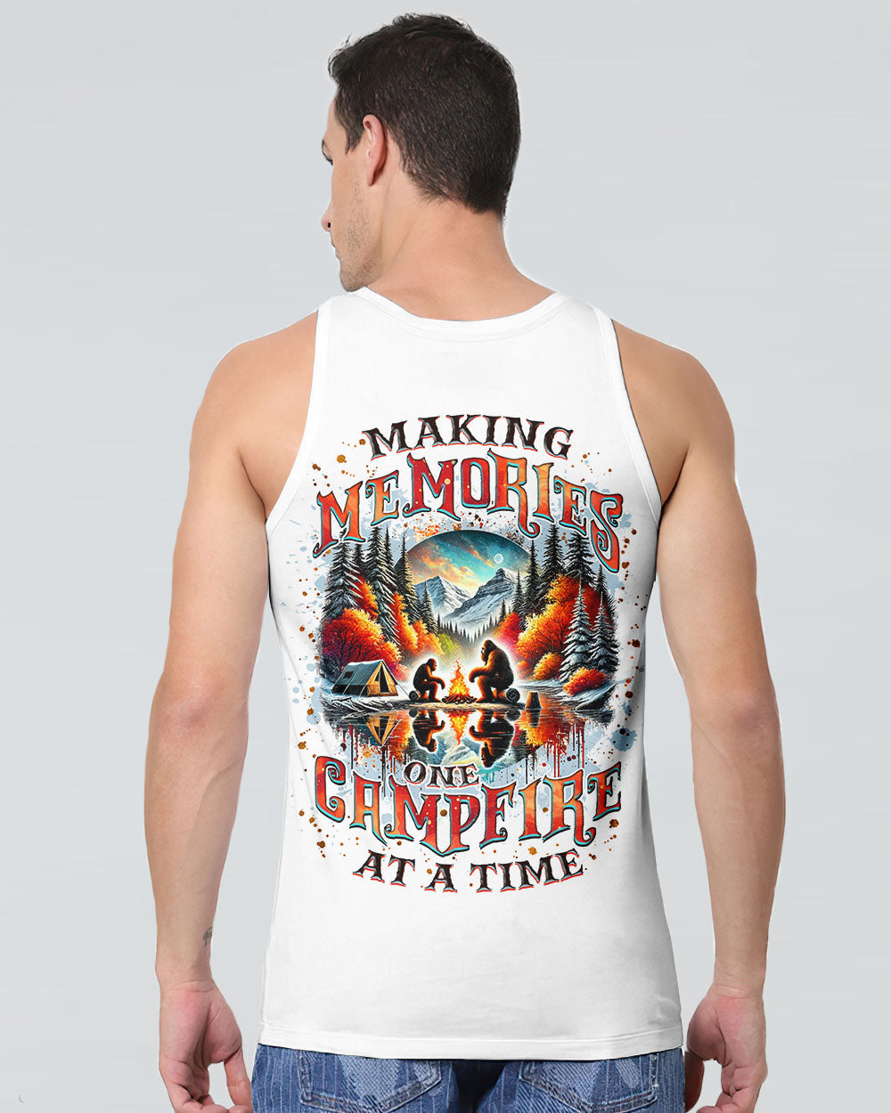 MAKING MEMORIES ONE CAMPFIRE AT A TIME BIGFOOT ALL OVER PRINT  - TLNZ0402254