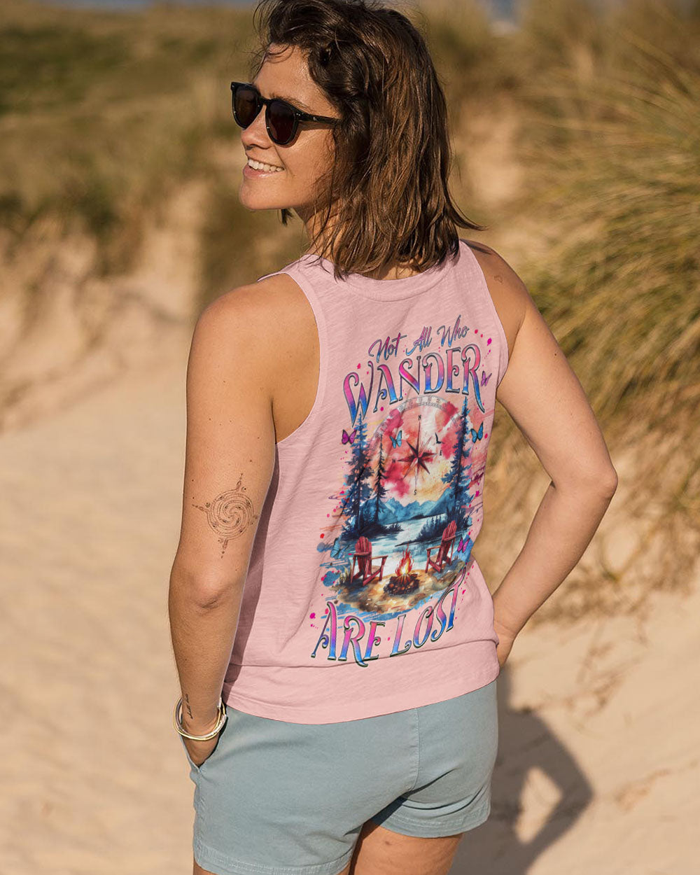 NOT ALL WHO WANDER ARE LOST COMPASS ALL OVER PRINT - TLNZ0611244