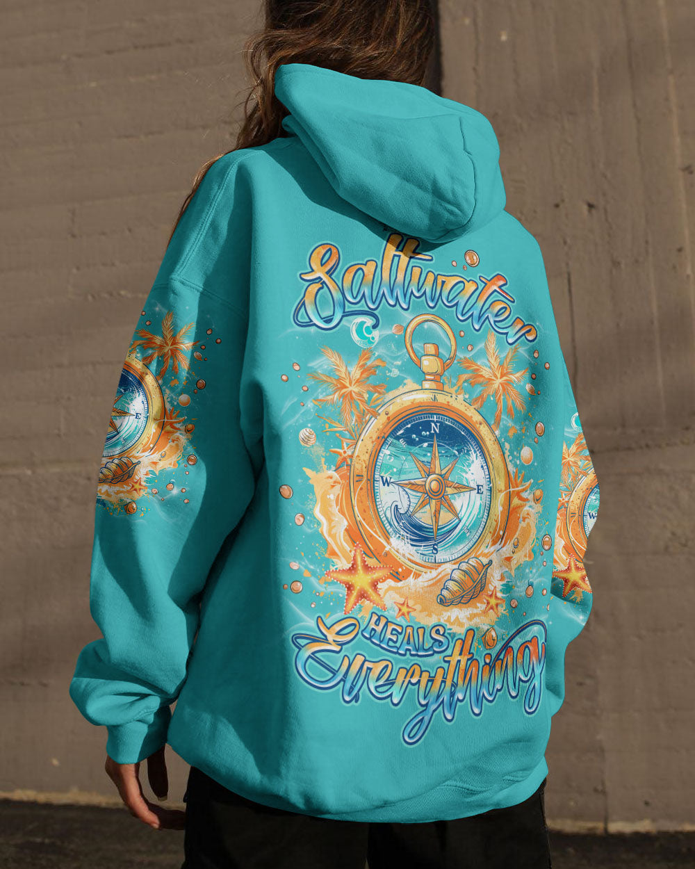 SALTWATER HEALS EVERYTHING COMPASS ALL OVER PRINT - TLNZ0804253