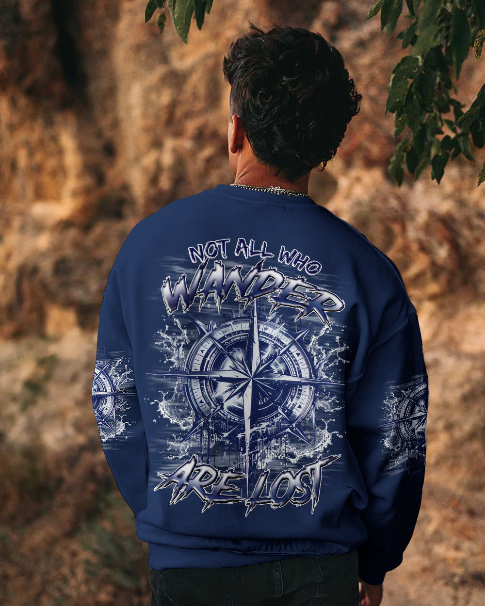 NOT ALL WHO WANDER ARE LOST COMPASS ALL OVER PRINT - TLNZ0904254