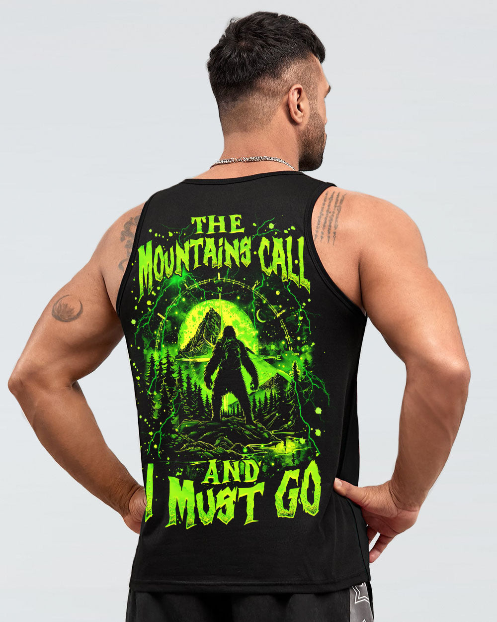 THE MOUNTAINS CALL AND I MUST GO BIGFOOT ALL OVER PRINT  - TLNZ1003253