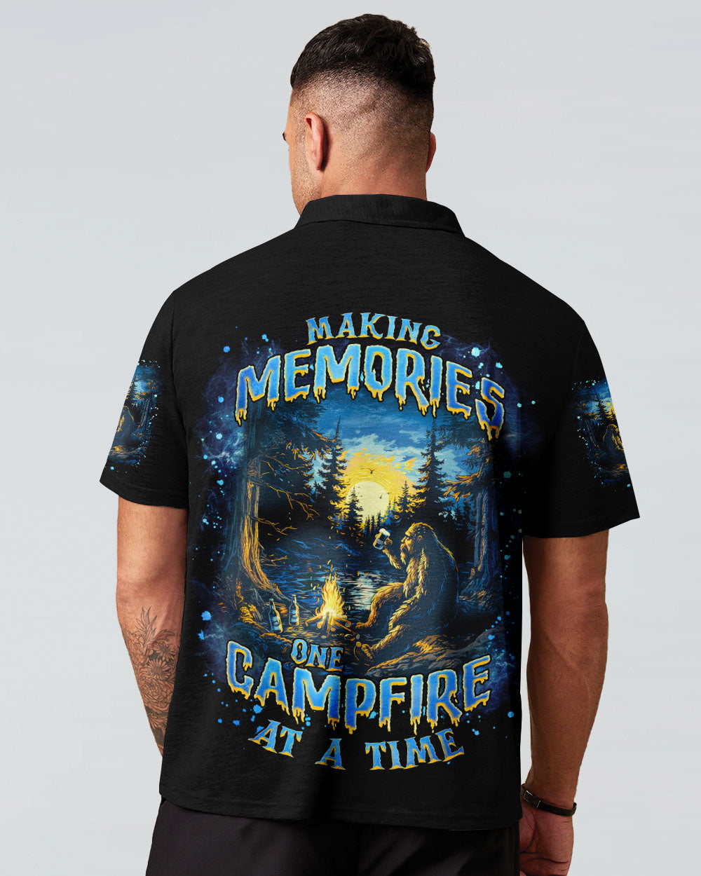 MAKING MEMORIES ONE CAMPFIRE AT A TIME BIGFOOT ALL OVER PRINT - TLNZ1103253