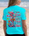 SOME GIRLS ARE JUST BORN SEAHORSE WATERCOLOR ALL OVER PRINT - TLNZ1109252