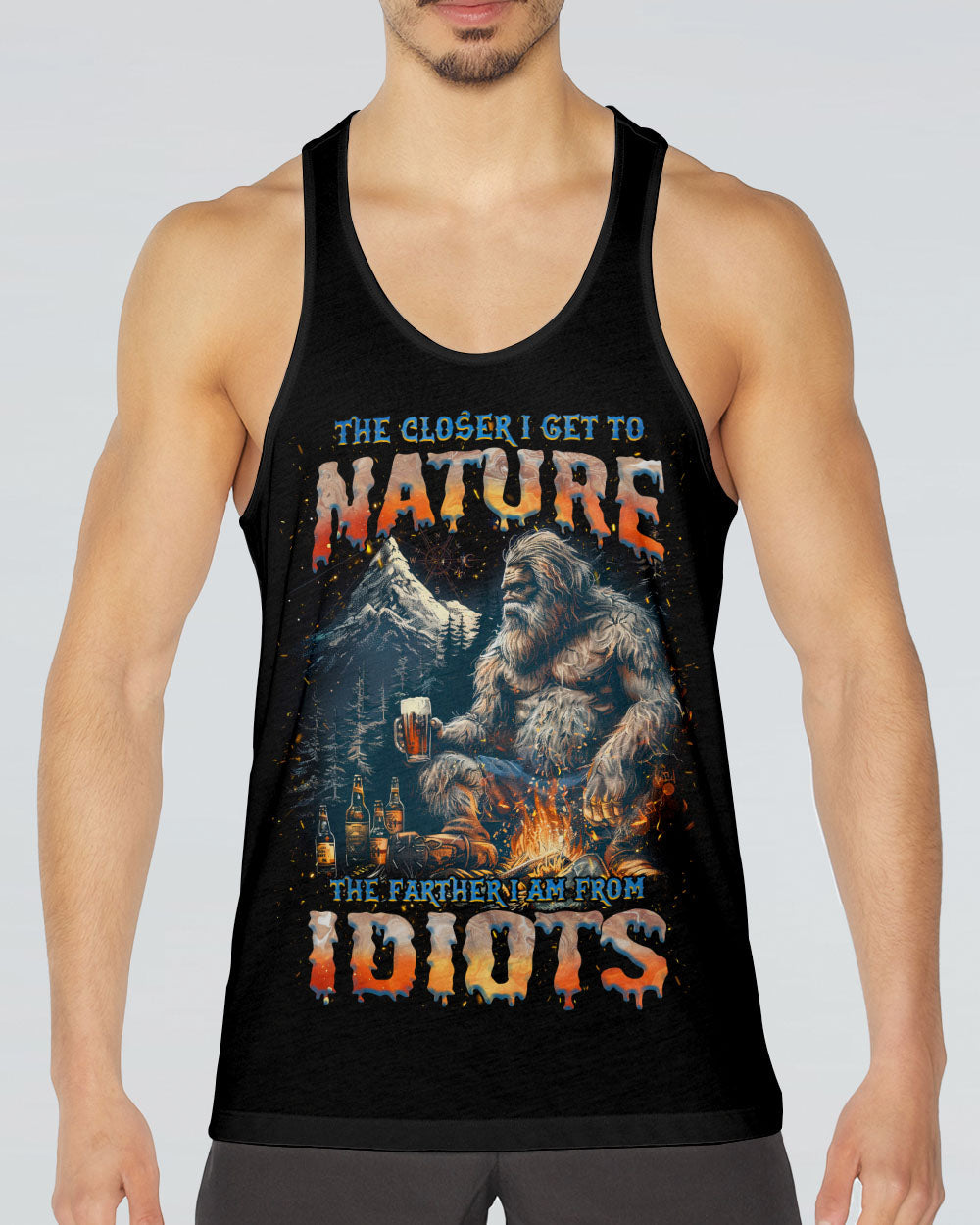 THE CLOSER I GET TO NATURE BIGFOOT ALL OVER PRINT - TLNZ1205253