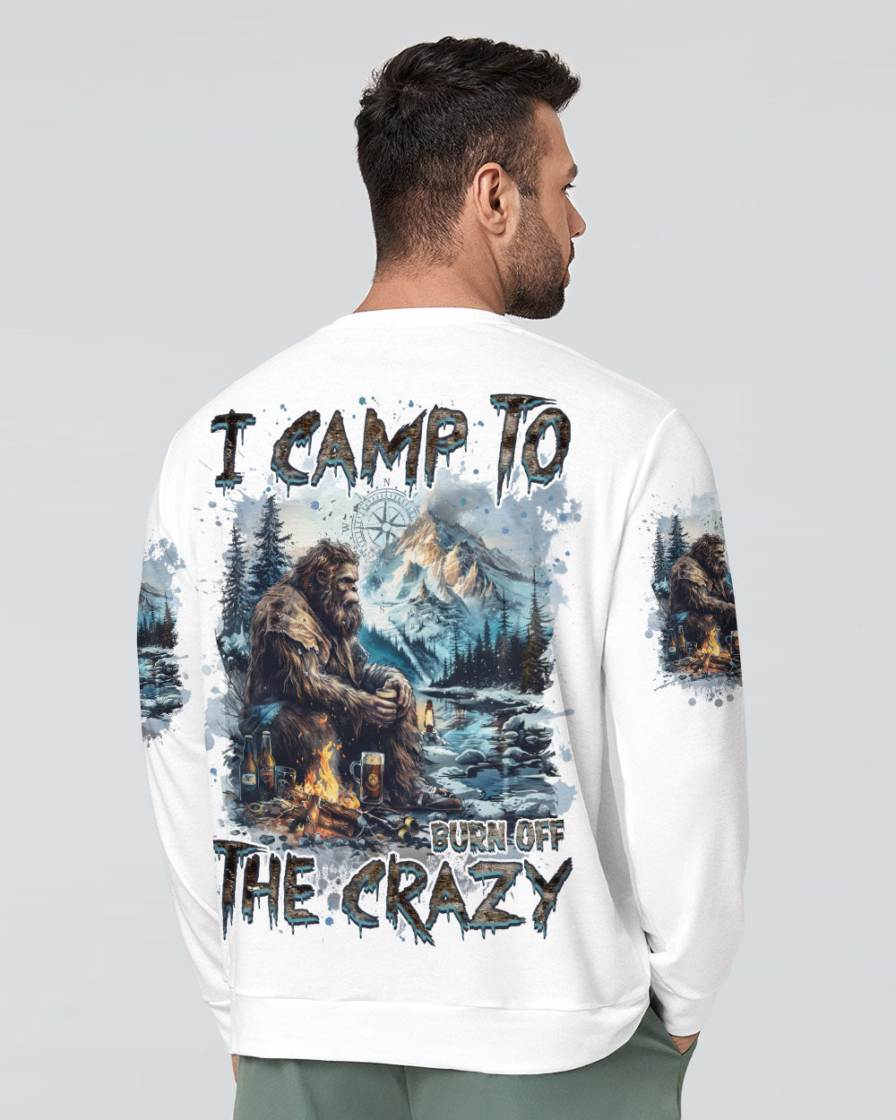 I CAMP TO BURN OFF THE CRAZY BIGFOOT ALL OVER PRINT - TLNZ1210244