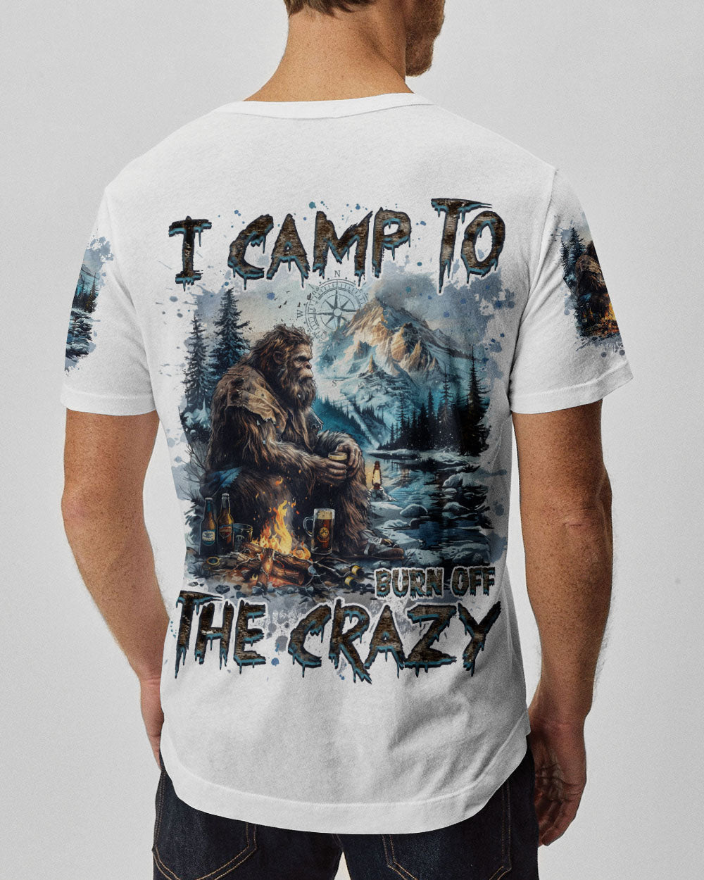  I CAMP TO BURN OFF THE CRAZY BIGFOOT ALL OVER PRINT - TLNZ1210244
