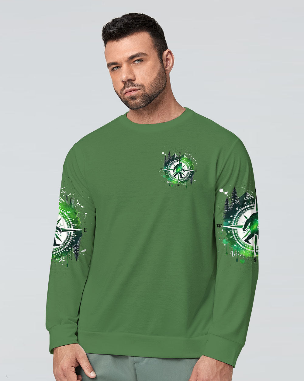NOT ALL WHO WANDER ARE LOST BIGFOOT COMPASS  ALL OVER PRINT - TLNZ1211244