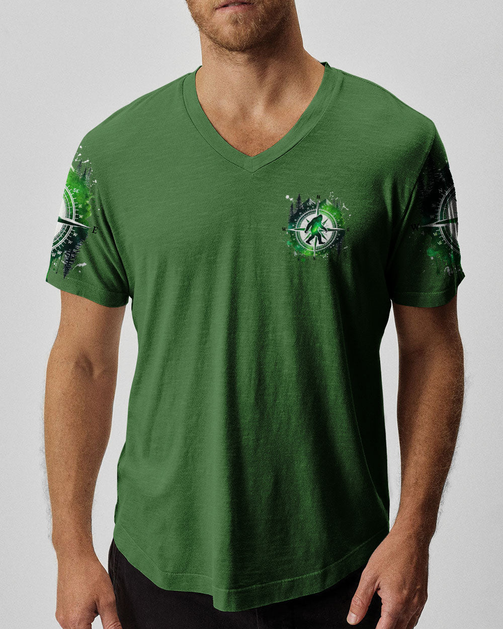  NOT ALL WHO WANDER ARE LOST BIGFOOT COMPASS ALL OVER PRINT - TLNZ1211244