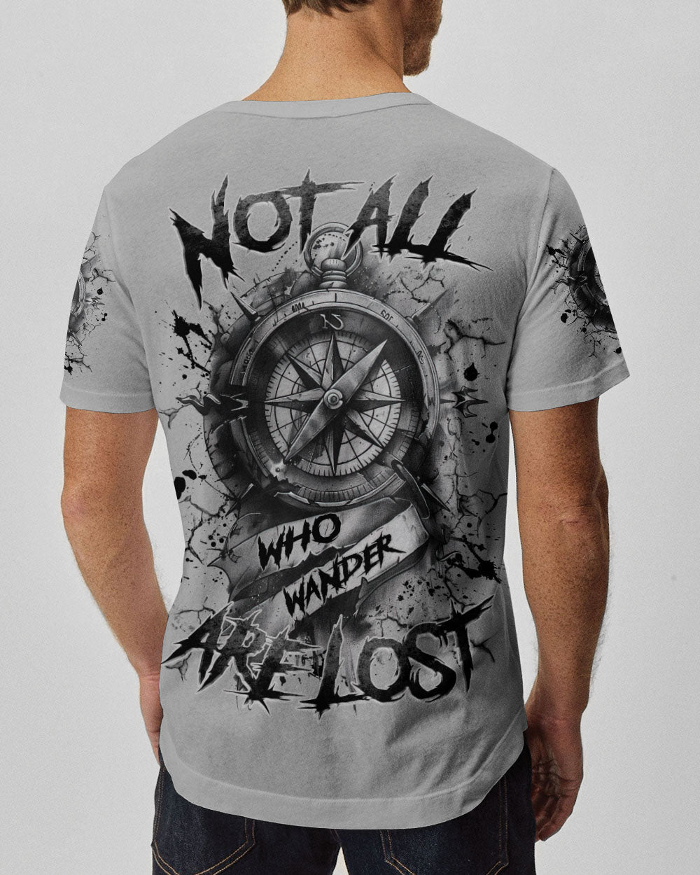 NOT ALL WHO WANDER ARE LOST COMPASS ALL OVER PRINT - TLNZ1303252