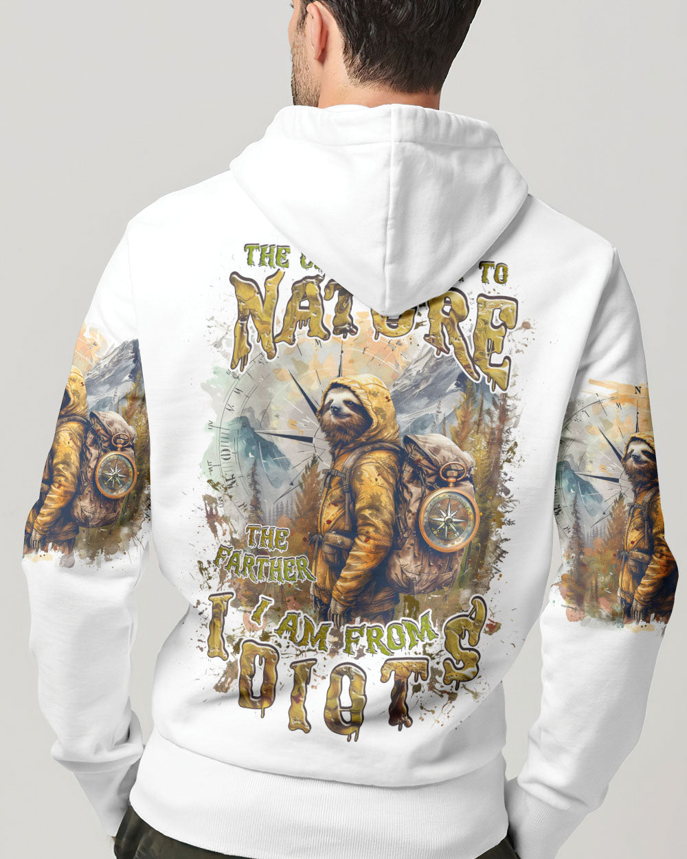 THE CLOSER I GET TO NATURE SLOTH ALL OVER PRINT - TLNZ1307244