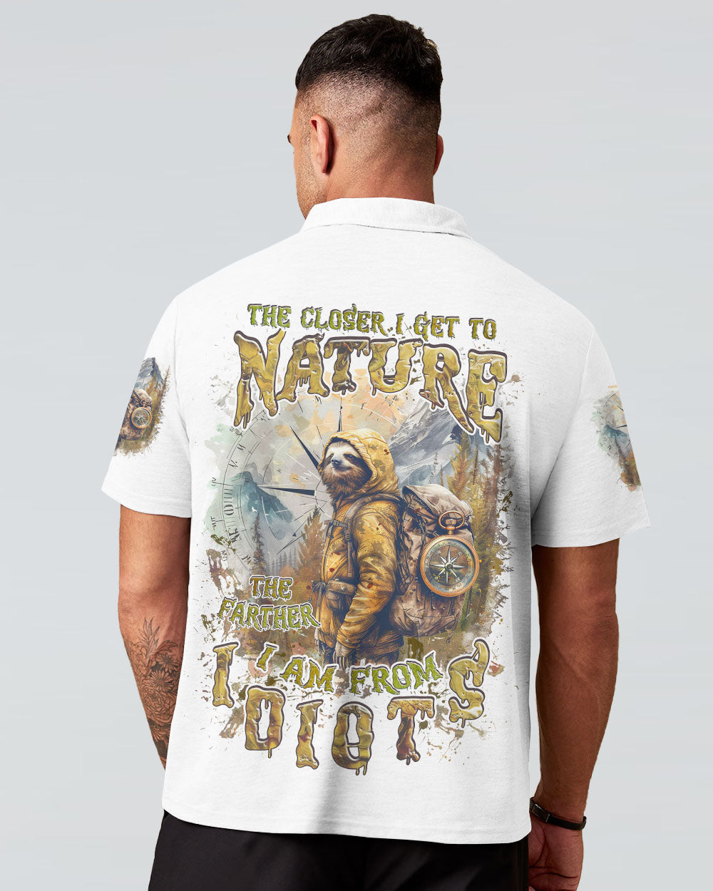 THE CLOSER I GET TO NATURE SLOTH ALL OVER PRINT - TLNZ1307244