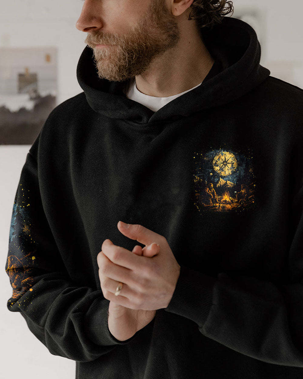 NOT ALL WHO WANDER ARE LOST BIGFOOT ALL OVER PRINT - TLNZ1401254