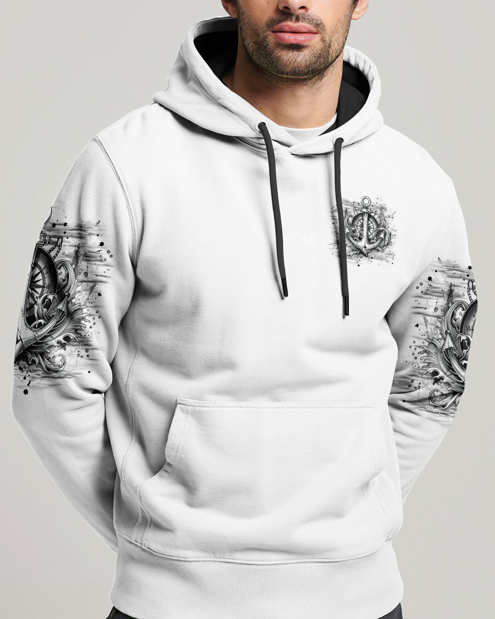 NOT ALL WHO WANDER ARE LOST ANCHOR COMPASS ALL OVER PRINT - TLNZ1402252