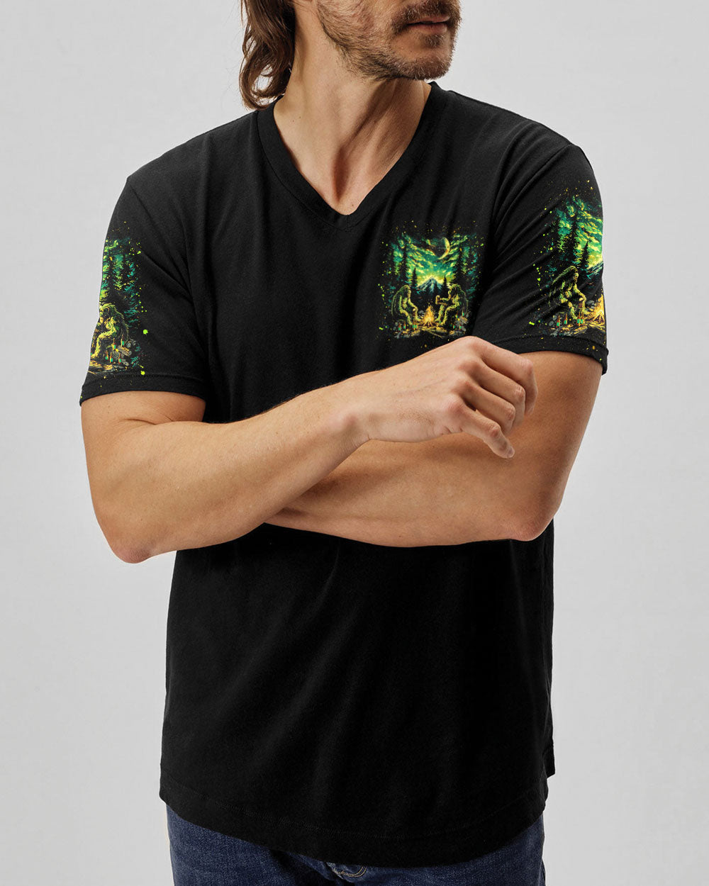 MAKING MEMORIES ONE CAMPFIRE AT A TIME BIGFOOT  ALL OVER PRINT - TLNZ1612241