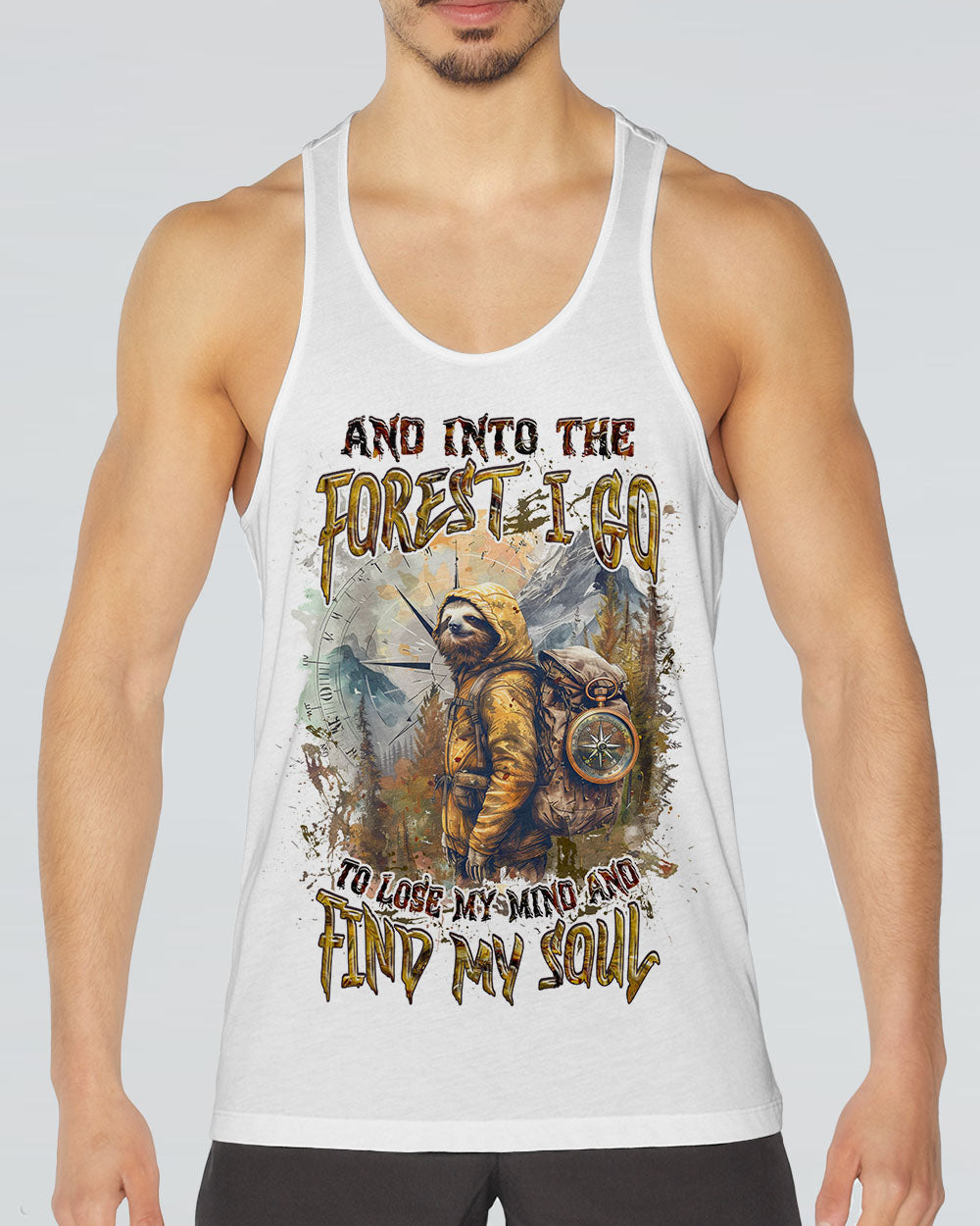AND INTO THE FOREST I GO SLOTH ALL OVER PRINT  - TLNZ1803253