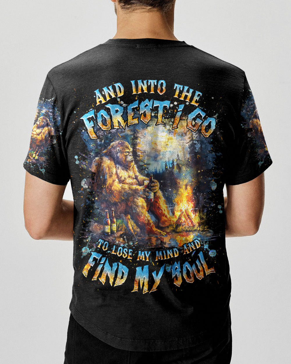 AND INTO THE FOREST I GO BIGFOOT ALL OVER PRINT  - TLNZ1903252