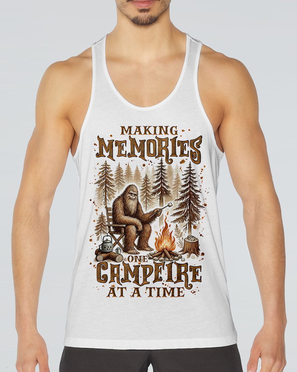MAKING MEMORIES ONE CAMPFIRE AT A TIME BIGFOOT  ALL OVER PRINT - TLNZ2111244