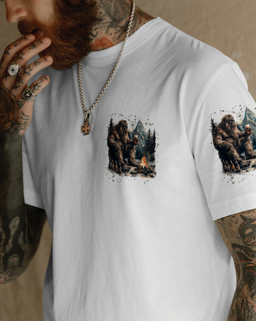 THE CLOSER I GET TO NATURE BIGFOOT ALL OVER PRINT - TLNZ2207243