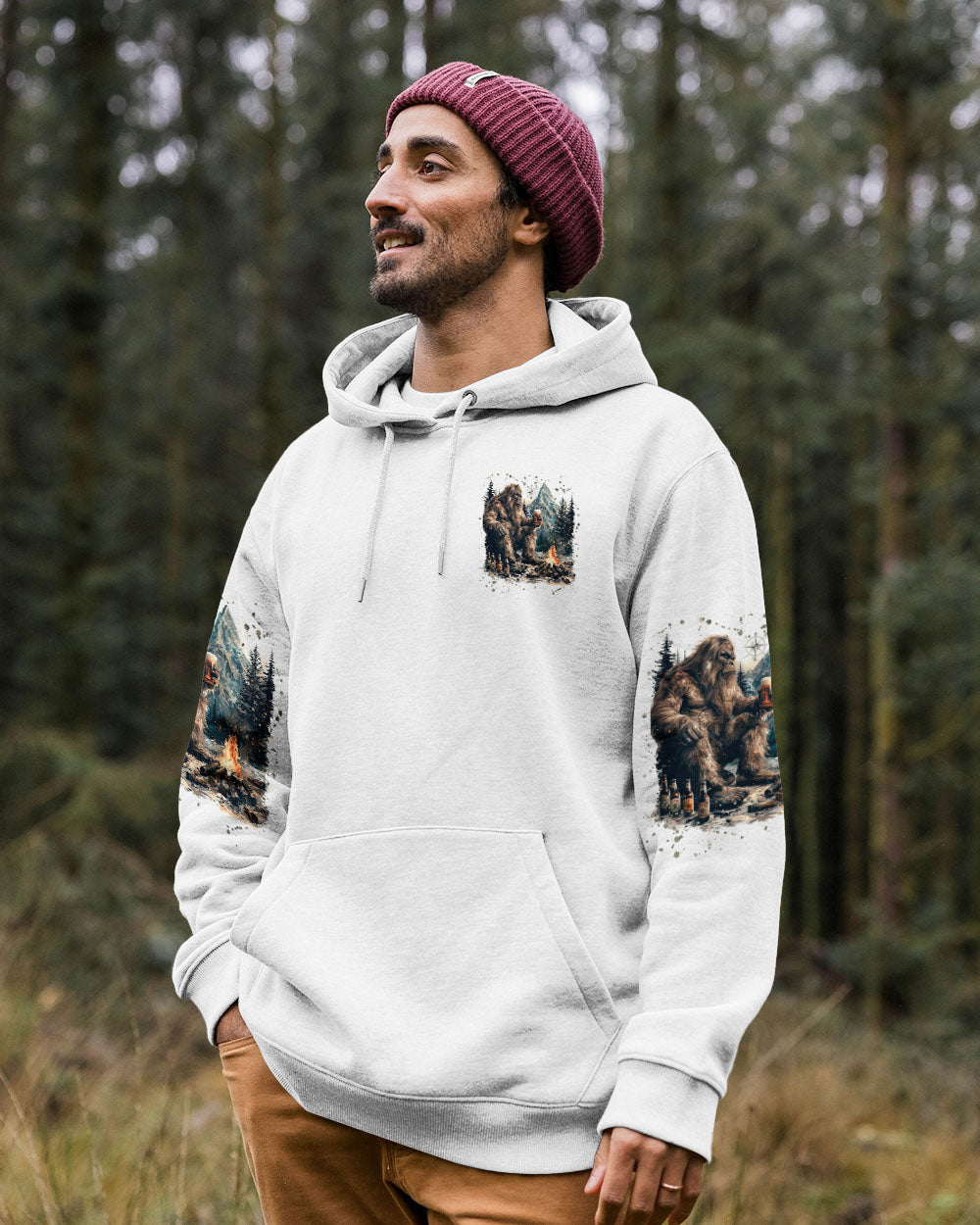 THE CLOSER I GET TO NATURE BIGFOOT ALL OVER PRINT - TLNZ2207243