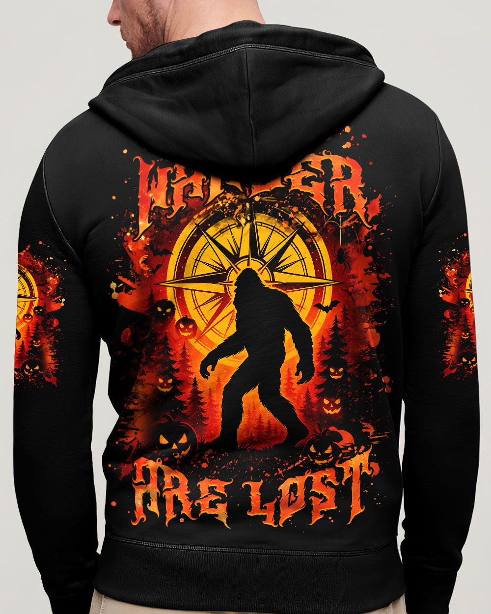 NOT ALL WHO WANDER ARE LOST BIGFOOT HALLOWEEN ALL OVER PRINT - TLNZ2207254