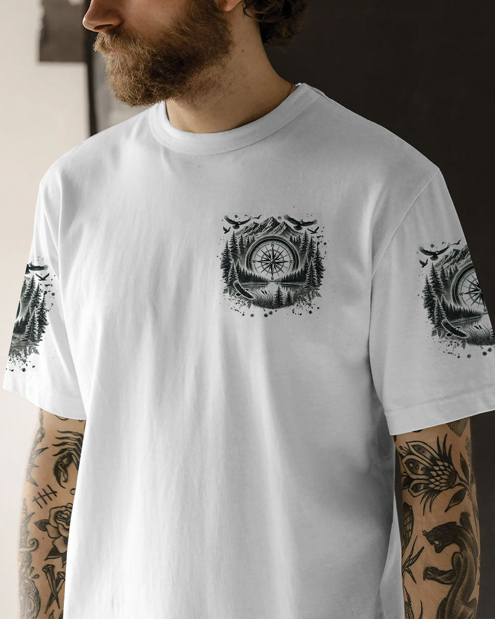 NOT ALL WHO WANDER ARE LOST COMPASS ALL OVER PRINT - TLNZ2309244