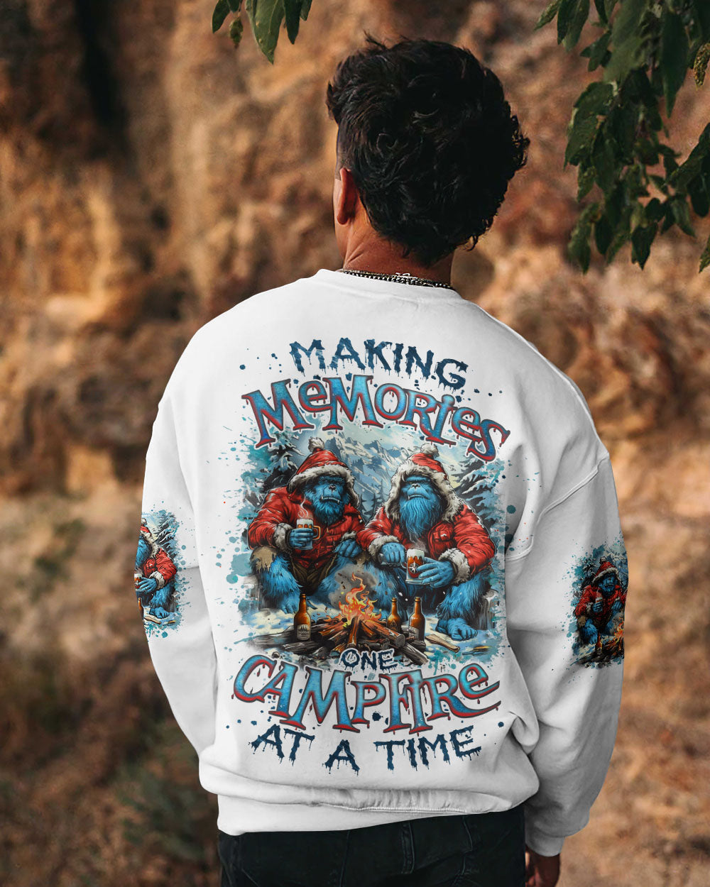 MAKING MEMORIES ONE CAMPFIRE AT A TIME BIGFOOT  ALL OVER PRINT - TLNZ2310241