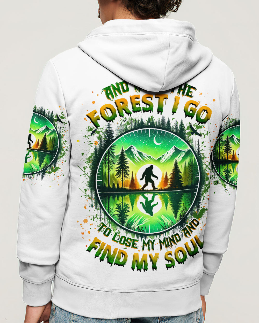 AND INTO THE FOREST I GO BIGFOOT ALL OVER PRINT - TLNZ2412244