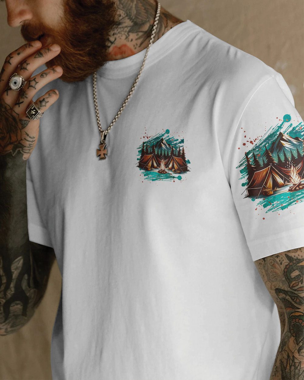 NO CITY LIGHTS JUST CAMP FIRE NIGHTS ALL OVER PRINT - TLNZ2506242