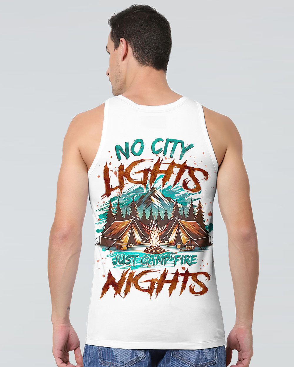 NO CITY LIGHTS JUST CAMP FIRE NIGHTS ALL OVER PRINT - TLNZ2506242