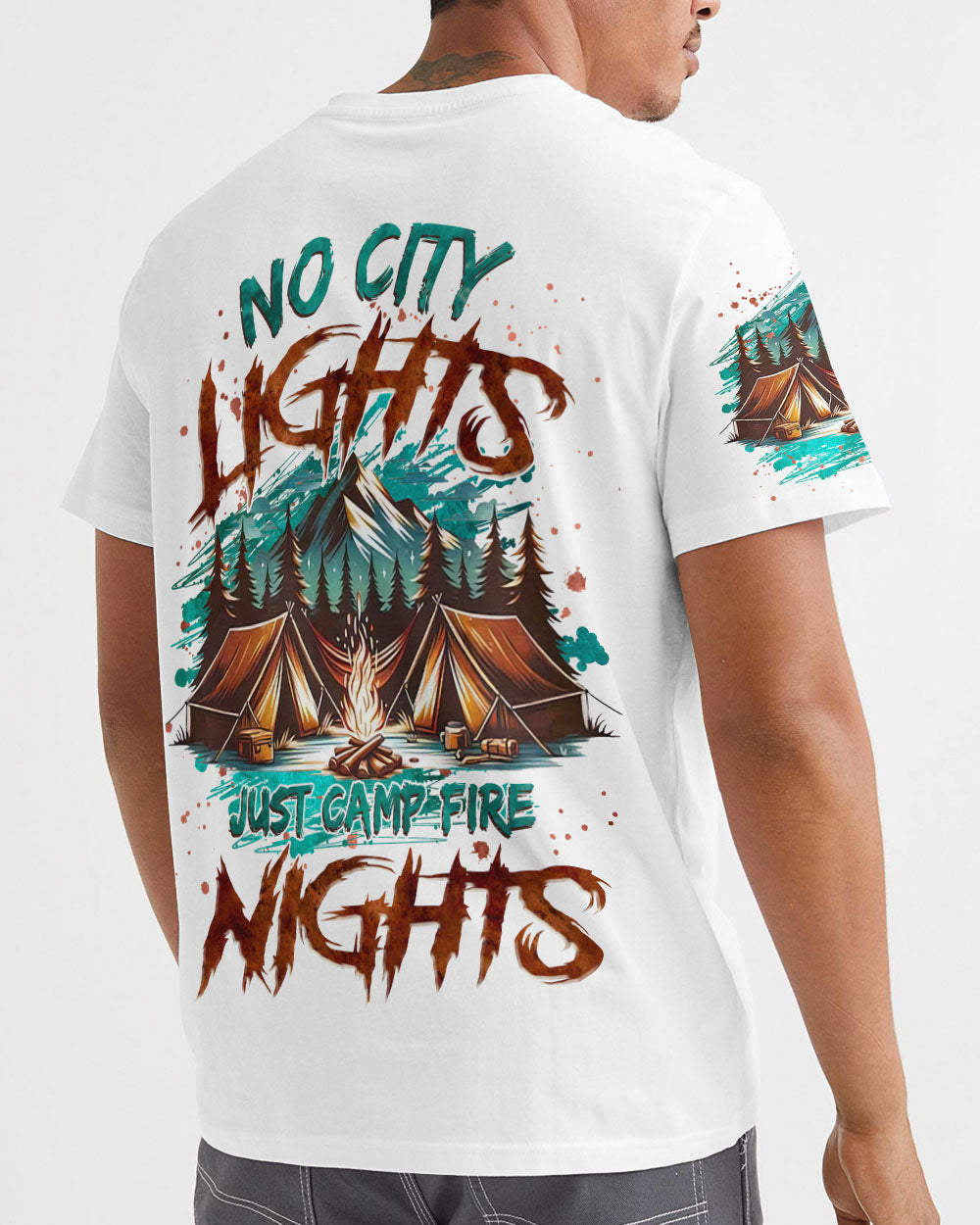 NO CITY LIGHTS JUST CAMP FIRE NIGHTS ALL OVER PRINT - TLNZ2506242