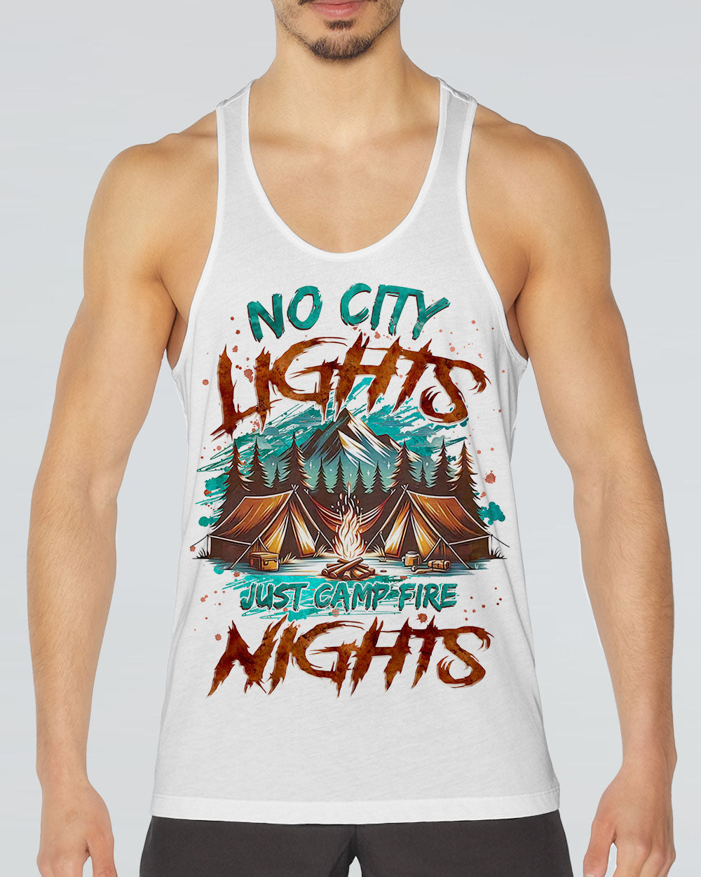 NO CITY LIGHTS JUST CAMP FIRE NIGHTS ALL OVER PRINT - TLNZ2506242