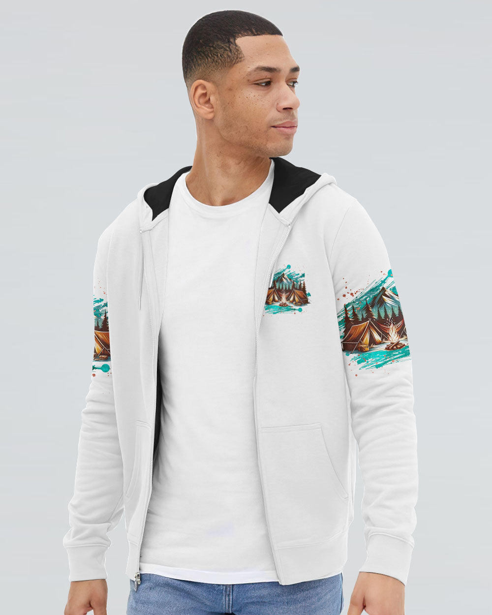 NO CITY LIGHTS JUST CAMP FIRE NIGHTS ALL OVER PRINT - TLNZ2506242