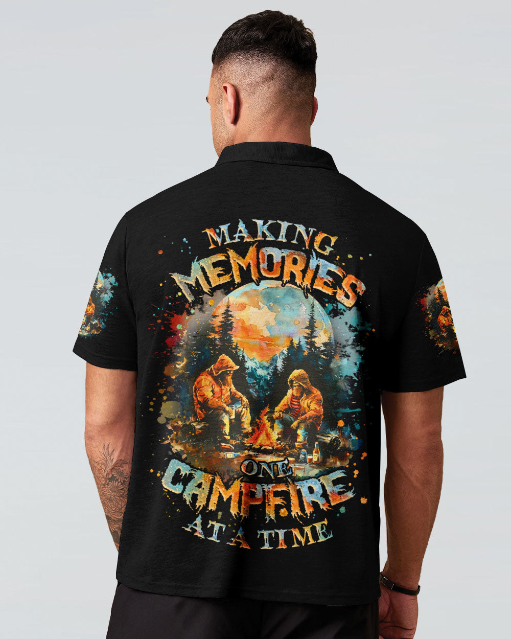  MAKING MEMORIES ONE CAMPFIRE AT A TIME BIGFOOT ALL OVER PRINT - TLNZ2509243