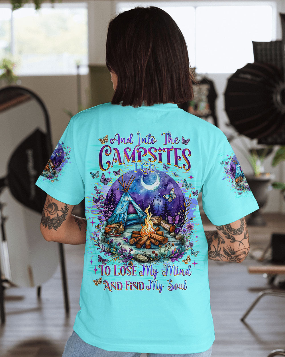 AND INTO THE CAMPSITES I GO ALL OVER PRINT - TLNZ2609241