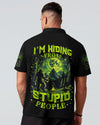 I'M HIDING FROM STUPID PEOPLE BIGFOOT ALL OVER PRINT - TLNZ2702254