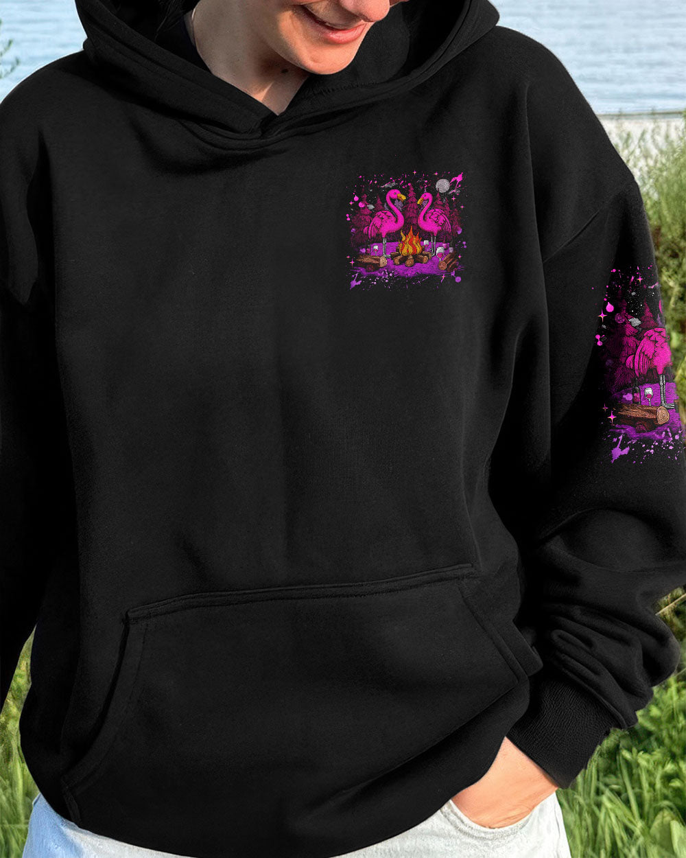 WE GO CAMPING FLAMINGO ALL OVER PRINT - TLNZ2708253