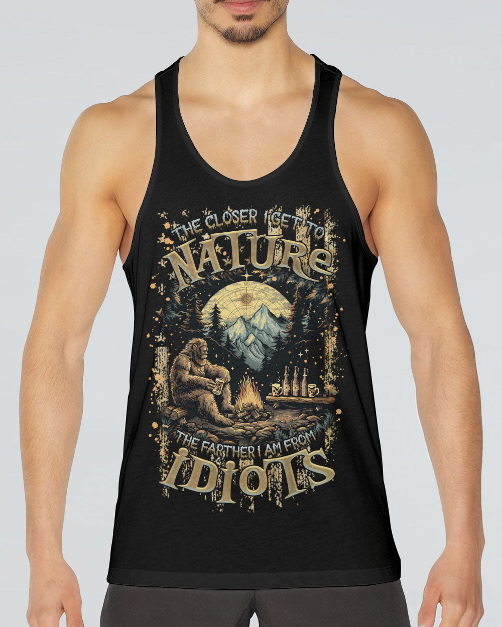 THE CLOSER I GET TO NATURE BIGFOOT COMPASS ALL OVER PRINT - TLNZ2908244