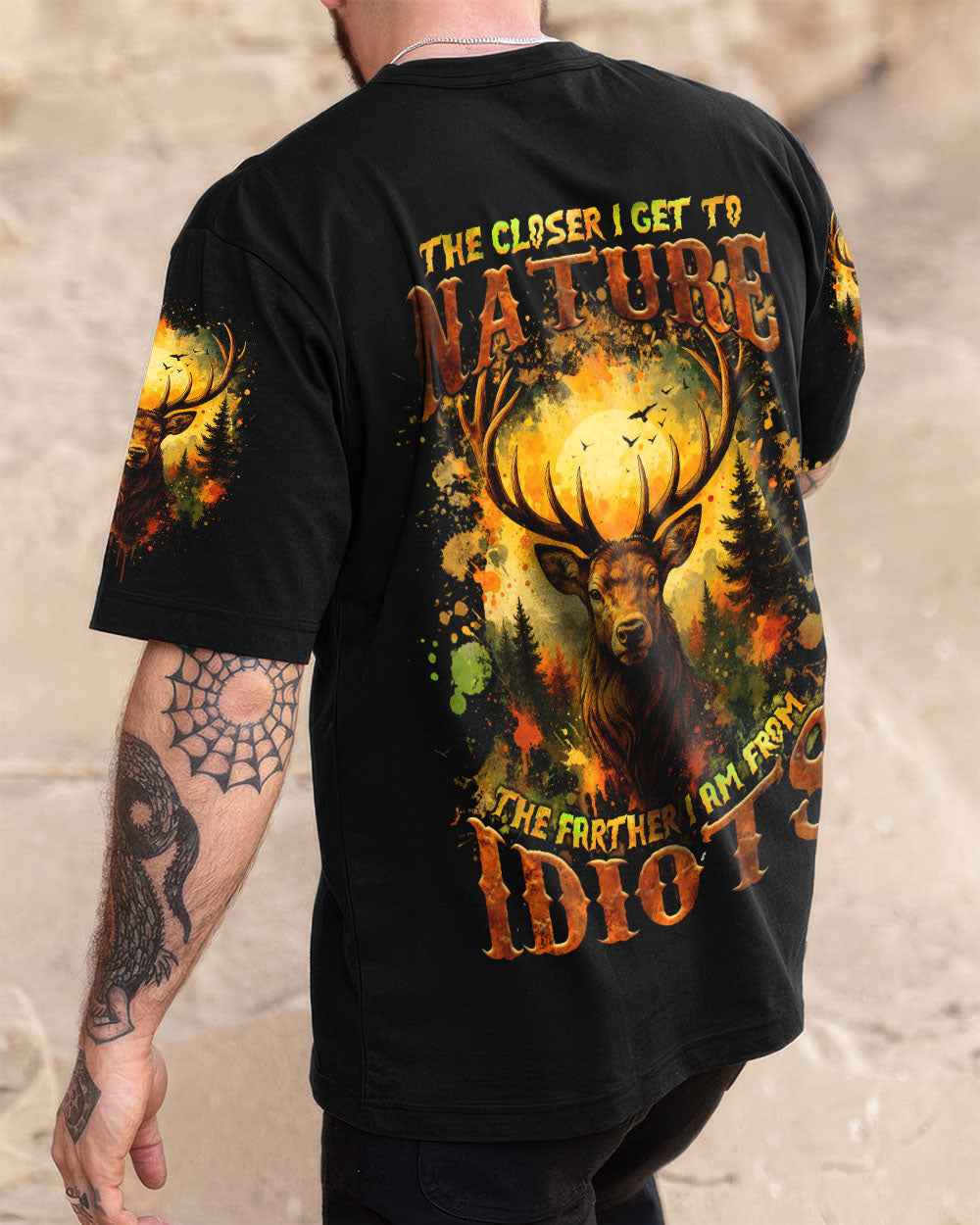 THE CLOSER I GET TO NATURE DEER ALL OVER PRINT - TLNZ2908253