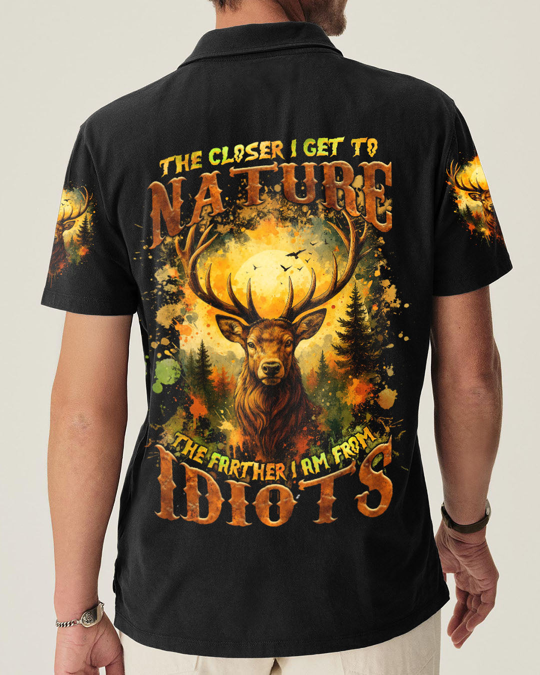 THE CLOSER I GET TO NATURE DEER ALL OVER PRINT - TLNZ2908253