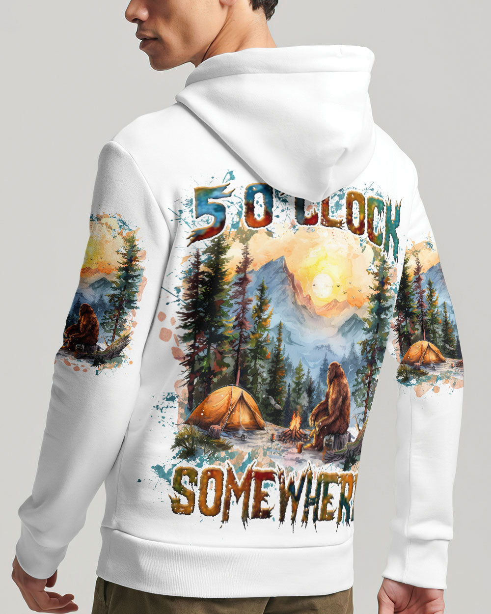 IT'S 5 O'CLOCK SOMEWHERE BIGFOOT ALL OVER PRINT - TLNZ3009241