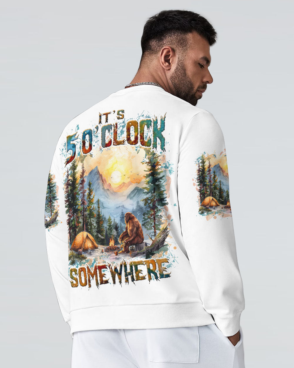 IT'S 5 O'CLOCK SOMEWHERE BIGFOOT ALL OVER PRINT - TLNZ3009241