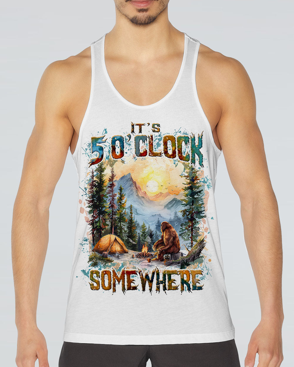 IT'S 5 O'CLOCK SOMEWHERE BIGFOOT ALL OVER PRINT - TLNZ3009241